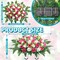Artificial Cemetery Flowers Saddle – Pink & White Silk Rose Headstone Bouquet, Outdoor Grave Decoration, UV-Resistant Memorial Arrangement